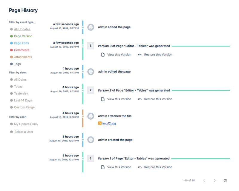 Animation showing rich content editor interaction